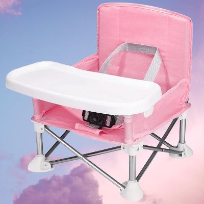 Chaise Pliante - BabyBoosterSeat™ - Rose - Le Coin Bébé